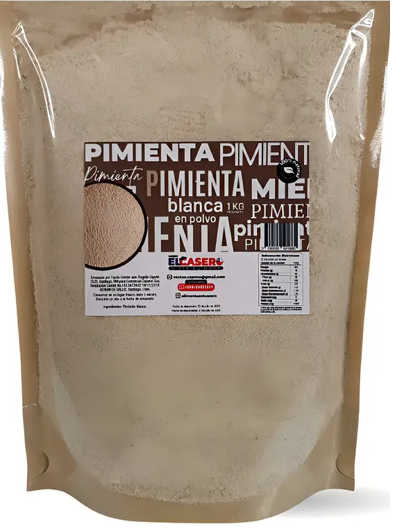 Pimienta Molida Blanca 1 kg