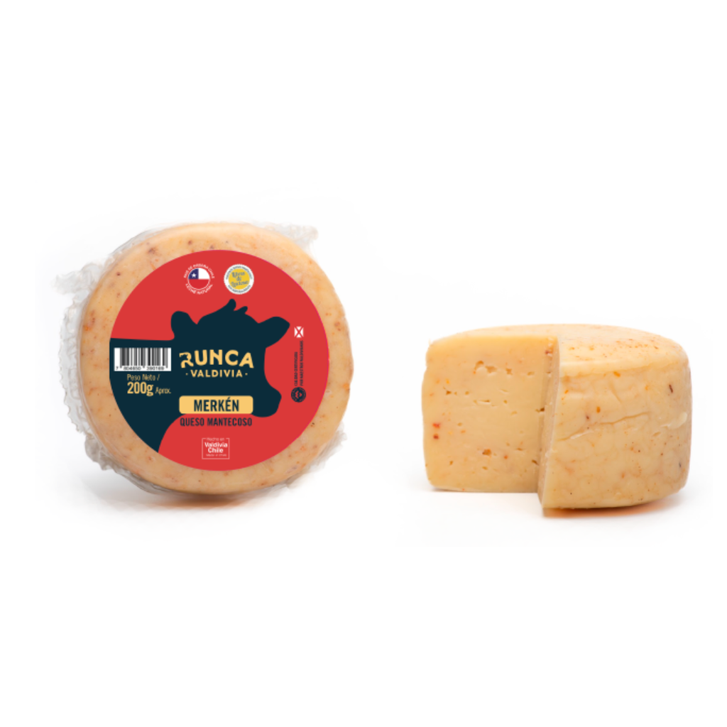 Queso Mantecoso Merkén 200 Grs | Santiago Natural
