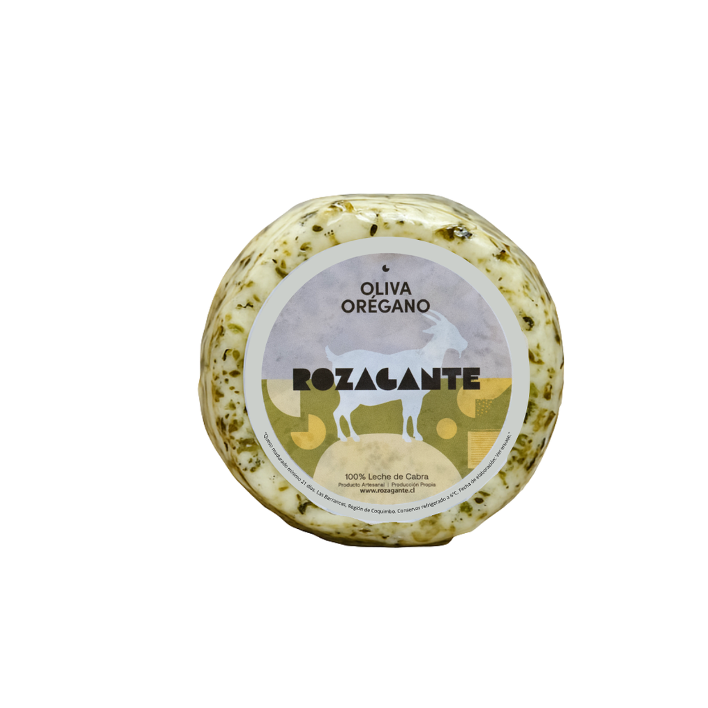 Queso de Cabra Oliva y Orégano 200 Grs | Santiago Natural