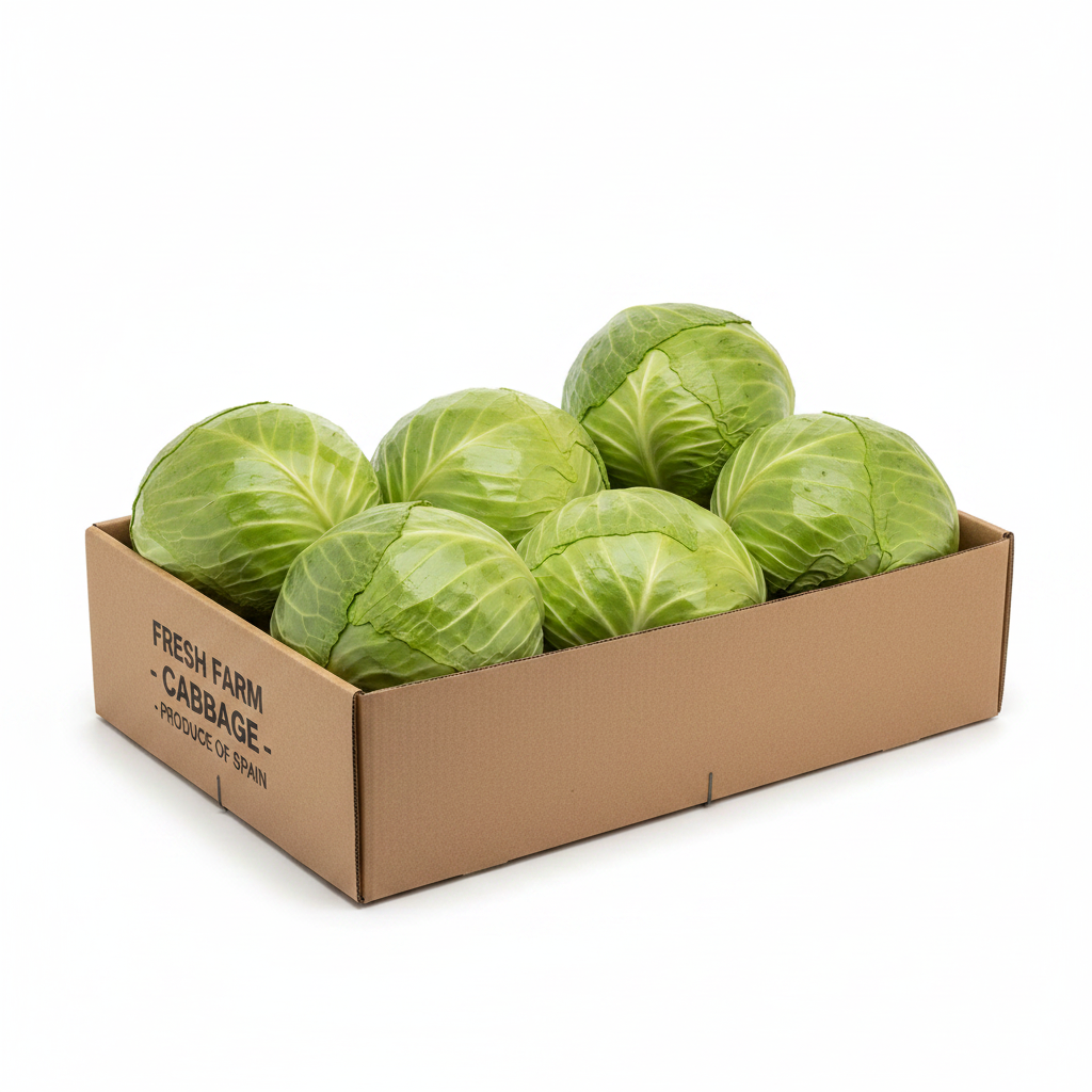 Repollo Liso Caja con 5 Unidades